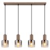 Globo lighting Walton hanging light brown, 4-light sources