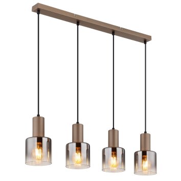 Globo lighting Walton hanging light brown, 4-light sources