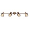 Globo lighting Walton ceiling light brown, chrome, 4-light sources