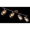 Globo lighting Walton ceiling light brown, chrome, 4-light sources