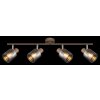 Globo lighting Walton ceiling light brown, chrome, 4-light sources