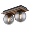 Globo lighting Parsons ceiling light Ecru, black, 2-light sources
