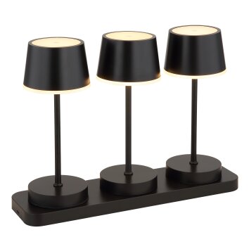 Globo lighting Dawson table lamp LED black, 1-light source, Remote control, Colour changer