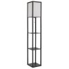 Globo lighting Tabitha floor lamp black, 1-light source