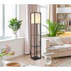 Globo lighting Tabitha floor lamp black, 1-light source