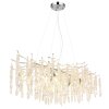 Globo lighting Kinga chandelier silver, 10-light sources