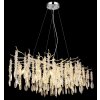 Globo lighting Kinga chandelier silver, 10-light sources