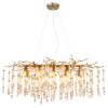 Globo lighting Gloria chandelier gold, 10-light sources