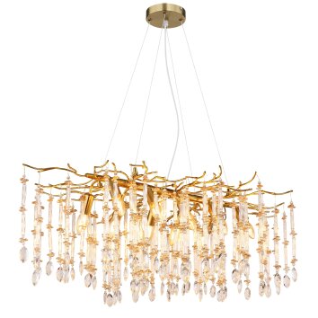 Globo lighting Gloria chandelier gold, 10-light sources