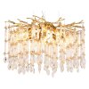 Globo lighting Gloria chandelier gold, 8-light sources