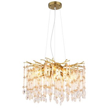 Globo lighting Gloria chandelier gold, 8-light sources