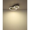Globo lighting Norberto ceiling light LED black, silver, 1-light source