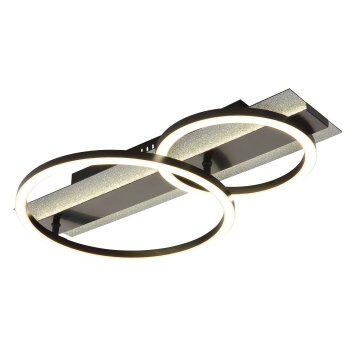 Globo lighting Norberto ceiling light LED black, silver, 1-light source