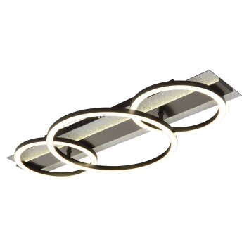 Globo lighting Norberto ceiling light LED black, silver, 1-light source