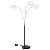 Globo lighting Laurel floor lamp LED black, 1-light source