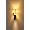 Globo lighting Zamora wall light black, 1-light source