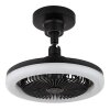 Globo lighting Lidea Ceiling fan light LED black, 1-light source, Remote control
