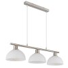 Globo lighting Selma hanging light matt nickel, 3-light sources