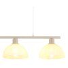 Globo lighting Selma hanging light sand-coloured, 3-light sources