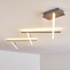 Lacure Ceiling Light LED matt nickel, 5-light sources
