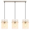Globo lighting Gorley hanging light sand-coloured, 3-light sources