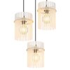 Globo lighting Gorley hanging light sand-coloured, 3-light sources