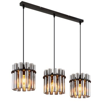 Globo lighting Daren hanging light black, 3-light sources