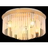 Globo lighting Gorley ceiling light chrome, sand-coloured, 5-light sources