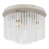 Globo lighting Gorley ceiling light chrome, sand-coloured, 5-light sources