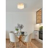 Globo lighting Gorley ceiling light chrome, sand-coloured, 5-light sources