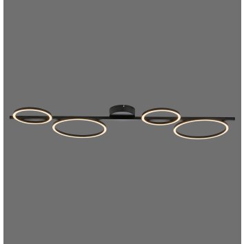 Leuchten Direkt lights RITUS ceiling light LED black, 1-light source