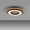 Leuchten Direkt lights TOLA ceiling light LED brown, black, 1-light source