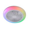 Leuchten Direkt lights mit Ceiling fan light LED white, 1-light source, Remote control