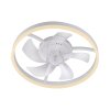 Leuchten Direkt lights mit Ceiling fan light LED white, 1-light source, Remote control