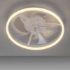 Leuchten Direkt lights mit Ceiling fan light LED white, 1-light source, Remote control