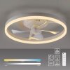 Leuchten Direkt lights mit Ceiling fan light LED white, 1-light source, Remote control