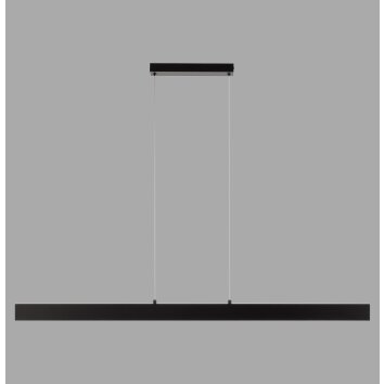 Leuchten Direkt lights DRITTO pendant light LED black, 1-light source