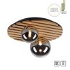 Leuchten Direkt lights STIKA ceiling light LED Light wood, 2-light sources