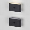 Leuchten Direkt lights ZIDDY wall light LED black, 2-light sources, Motion sensor