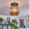 Ripoll ceiling light, globe light Smoke-coloured, 1-light source