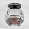 Ripoll ceiling light, globe light Smoke-coloured, 1-light source