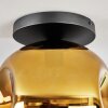 Ripoll ceiling light, globe light gold, 1-light source