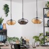 Mertola hanging light, pendant light black, 3-light sources