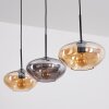 Mertola hanging light, pendant light black, 3-light sources