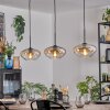 Mertola hanging light, pendant light black, 3-light sources