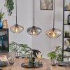 Mertola hanging light, pendant light black, 3-light sources