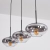 Mertola hanging light, pendant light black, 3-light sources