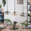 Mertola hanging light, pendant light black, 3-light sources