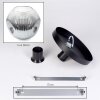 Ripoll ceiling light, globe light clear, Smoke-coloured, 1-light source