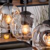 Ripoll hanging light, globe light, pendant light Ecru, black, 3-light sources